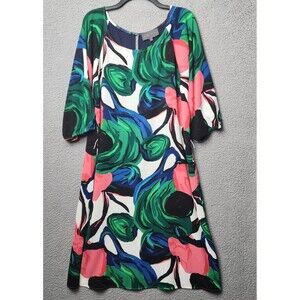 SUNDAY IN BROOKLYN Women's XL Callalily Floral Anthropologie Kimono Sleeve Dress